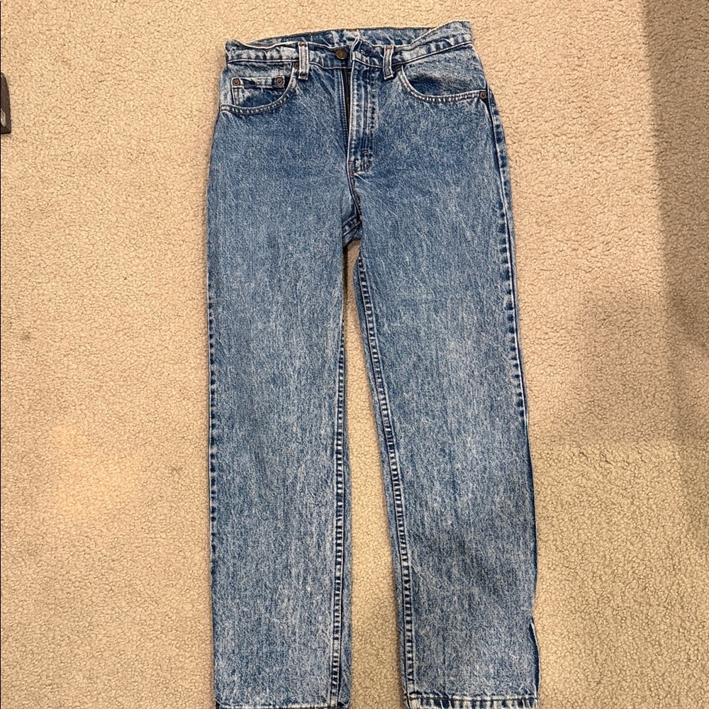 Vintage Levi’s 505 Acid Washed Blue Denim Jeans